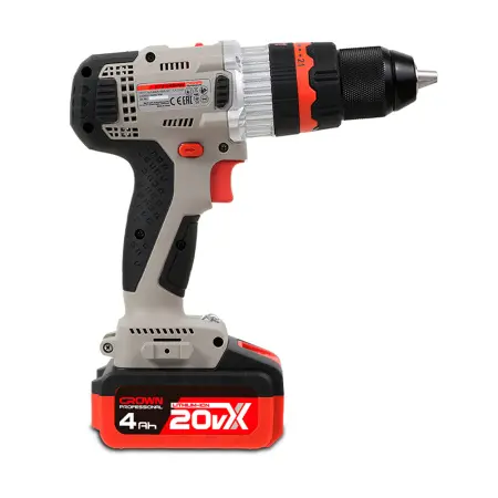 Аккумуляторный ударный шуруповерт BL CROWN CT21093HMX-4 BMC 20В B3+ 2х4.0Ач 500/2000об/мин