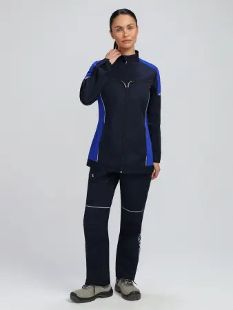 Куртка ProfLineSpecialist женская (т.синий/васильковый)