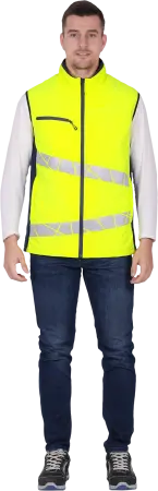 Жилет ACTIVE утепленный (желтый/синий)