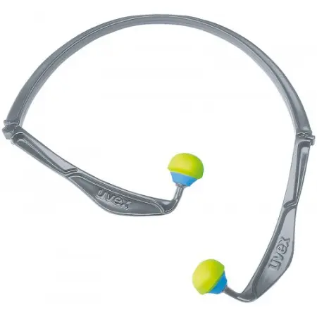 Беруши UVEX ИКС-ФОЛД на скобе (лайм/синий)