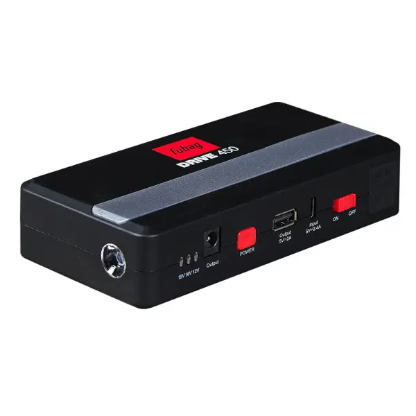 Пусковое устройство FUBAG DRIVE 450 с разъемом type-C на входе Пусковое устройство FUBAG DRIVE 450 с разъемом type-C на входе