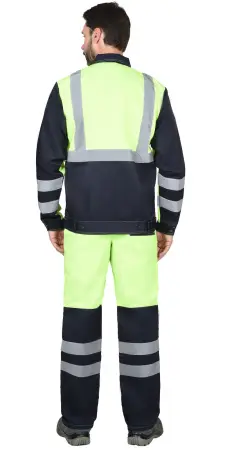 Костюм СИРИУС-МАГИСТРАЛЬ-ЛЮКС с БР (лимонный/синий)