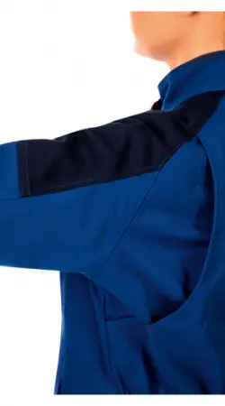 Халат ЛЕДИ ТЕХНОЛОГ женский (васильковый/т.синий)