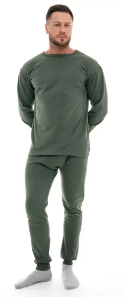 Белье нательное с начесом (олива)