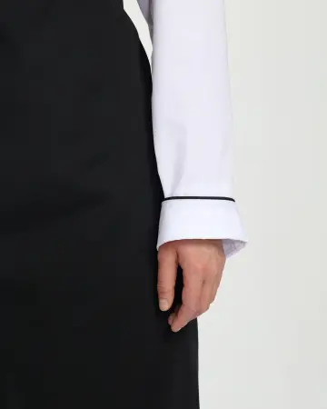 Костюм ГУРМАН женский (белый/черный)