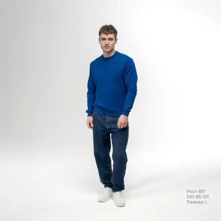 Толстовка REDFORT 355 петля-диагональ (ярко-синий)