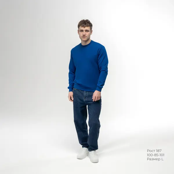 Толстовка REDFORT 355 петля-диагональ (ярко-синий)