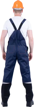 Костюм КМ-10 ЛЮКС с ПК (т.синий/оранжевый)