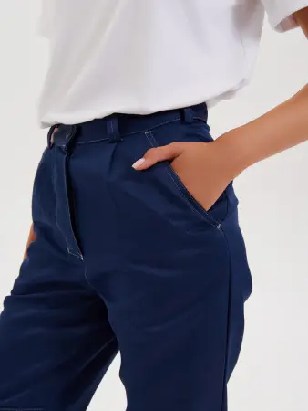 Костюм НОВА женский с БР (синий/васильковый)