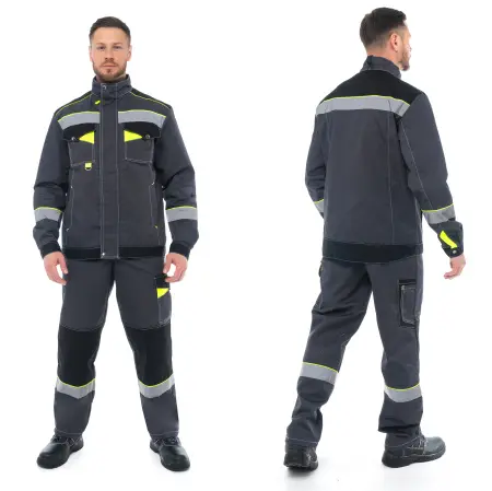 Костюм КОРВЕТ с СОП с ПК (т.серый/черный)