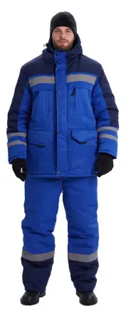 Костюм ЗИМНИК зимний с БР (василек/т.синий)