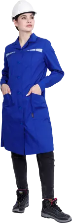 Халат ОПЕРАТОР женский (васильковый)