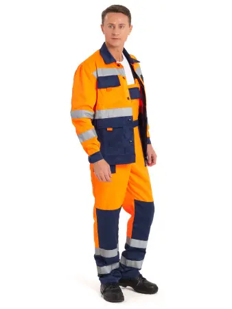 Костюм ЗАРНИЦА СОП с ПК (оранжевый/т.синий)