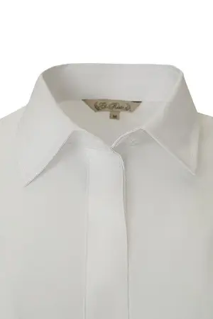 Рубашка КОТПРОФИ КЛАССИК (KOTPROFI CLASSIC) женская удлинённая (белый)