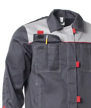 Костюм ВОЛГА женский (т.серый/св.серый)