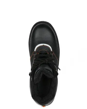 Ботинки РЕСУРС ПУ/ТПУ шерст.мех с МП (черный)