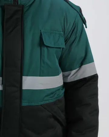 Костюм НОРДХАРД-2 СОП У. зимний с ПК (черный/т.зеленый)