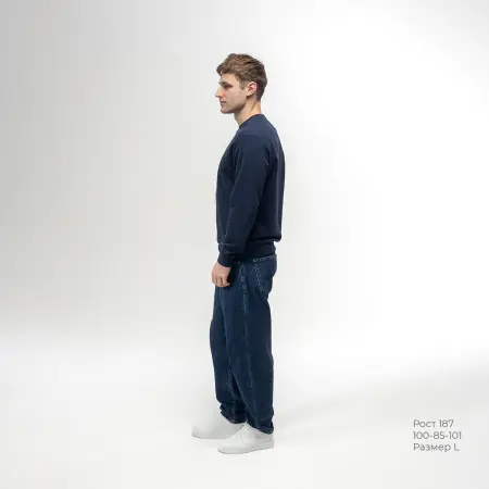 Толстовка REDFORT 355 петля-диагональ (т.синий)