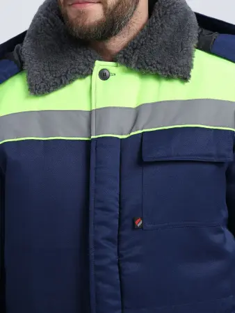 Костюм Т-УЛЬТРА СОП зимний с БР (т.синий/лимонный)