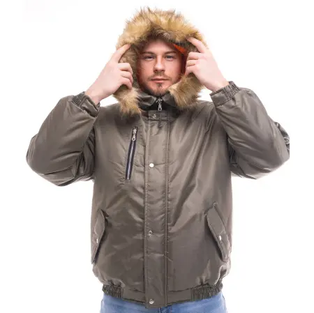 Куртка АЛЯСКА зимняя короткая (хаки)