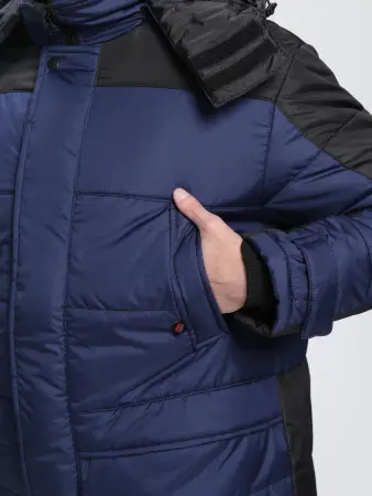 Куртка ЕВРОПА зимняя (т.синий/черный)