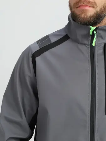 Куртка PROFLINE LEADER софтшел (серый/черный) Куртка PROFLINE LEADER софтшел (серый/черный)