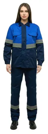 Костюм ЮЖНАЯ ШИРОТА женский с БР (синий/василек)