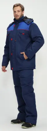Костюм ФЛОФТ-1 зимний с БР (т.синий/васильковый)