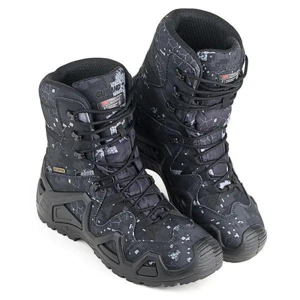 Ботинки ЛИДЕР 174 ПУ-Резина утепленные (кмф черный)