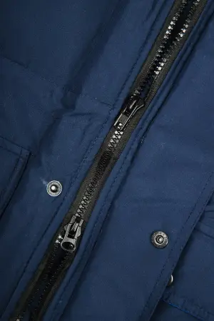 Костюм БАРРИК-2 СОП зимний с ПК (т.синий/васильковый)