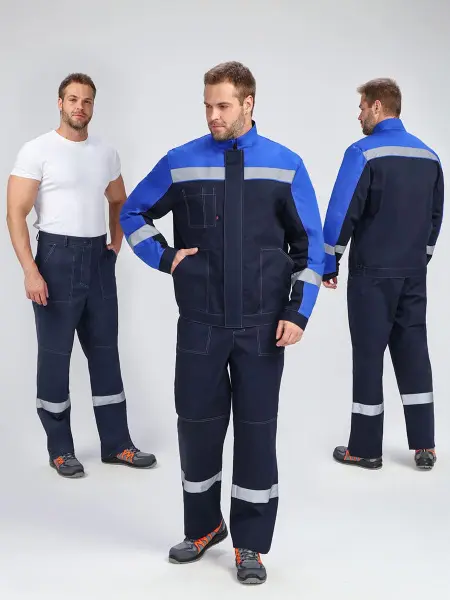 Костюм БРИГОТЕК-1 СОП с БР (т.синий/васильковый)