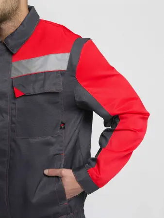 Костюм СФЕРА-2 СОП CH с ПК (т.серый/красный)