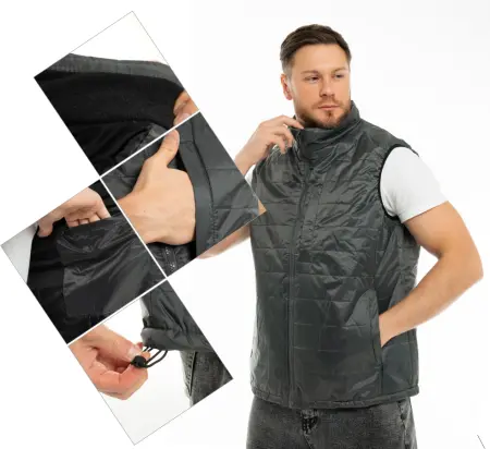 Жилет КАНАДА зимний (серый)