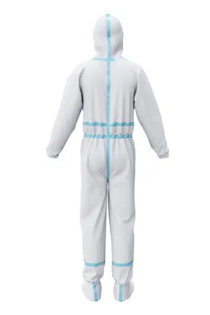 Комбинезон VEGAPRO ULTRA химической защиты одноразовый с бахилами (белый)