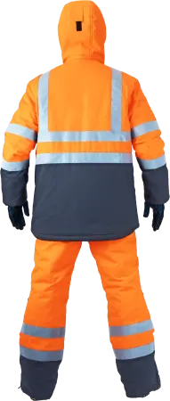 Костюм РЕФЛЕКТ-2 зимний с ПК (оранжевый/серый)