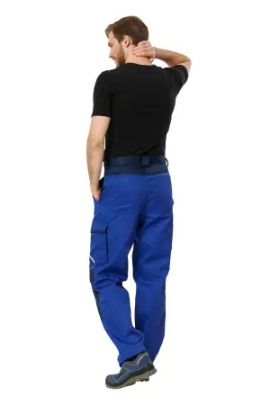 Брюки МЕГАПОЛИС (васильковый/т.синий)