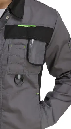 Костюм RONTA KS808 с БР (т.серый/черный/лайм)