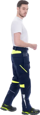 Брюки ACTIVE FLEX / АКТИВ ФЛЕКС (т.синий/флуоресцентный желтый)