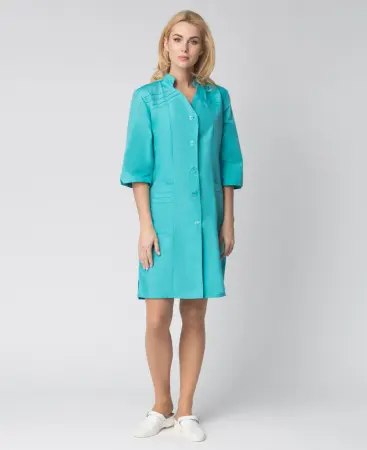 Халат ЛИРА женский медицинский (бирюзовый) женские медицинские