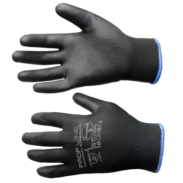 Перчатки PROFLINE SPECIALIST нейлоновые с ПУ-покрытием (черный)