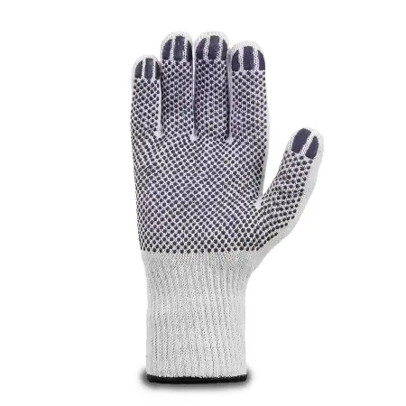 Перчатки ЛЮКС рабочие трикотажные с ПВХ 5-нитей (белый)