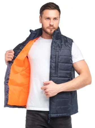 Жилет КАНАДА зимний (синий/оранжевый)