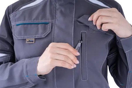 Куртка ТУРБО SAFETY женская (серый/т.серый)