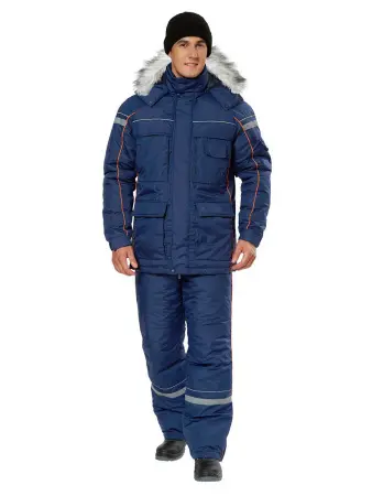 Куртка АЛЯСКА зимний (т.синий/оранжевый)