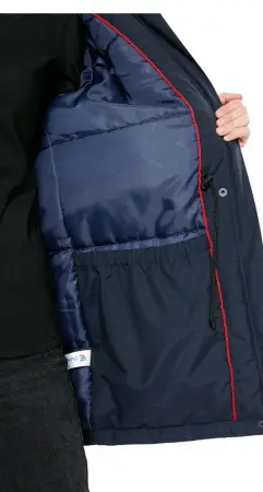 Куртка АЛЬФА женская зимняя (синий/серый)