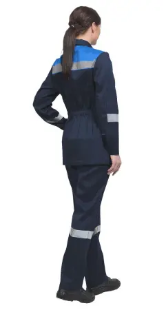 Костюм ТИМБЕР РФ женский с БР (синий/васильковый)