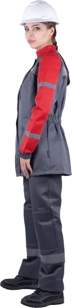 Костюм РОУД женский с БР (серый/красный)