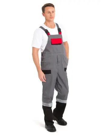 Костюм ВИВАТ с СОП с П/К (серый/черный/красный)