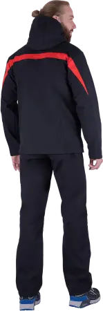 Куртка СОФТШЕЛЛ (черный/красный)