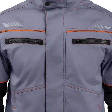 Костюм РИВЕР с БР (серый/черный/оранжевый)